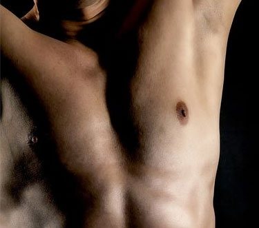 topless mans torso