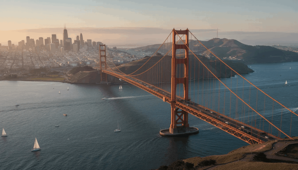 Ai rendering of the golder gate bridge